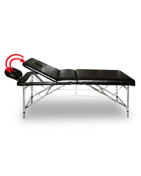 Adjustable Massage Bed with Recliner Aluminum