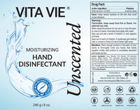 Vita Vie Hand Disinfectant, Unscented, 8 oz (35/case)